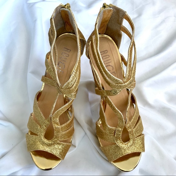 ROUGE Platform Glitter Sandals - Picture 3 of 7